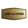 thumbnail image 1 of Signs ByLITA Fancy Lost & Found Sign (Brushed Gold) - Large, 1 of 5