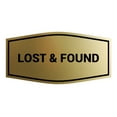 thumbnail image 1 of Signs ByLITA Fancy Lost & Found Sign (Brushed Gold) - Small, 1 of 5