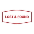 thumbnail image 1 of Signs ByLITA Fancy Lost & Found Sign (White/Red) - Medium, 1 of 5