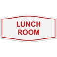 thumbnail image 1 of Signs ByLITA Fancy Lunch Room Sign - Laser-Engraved Lettering | Durable ABS Plastic | Vibrant Colors | Powerful Foam Tape (White/Red) - Large, 1 of 2
