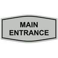 thumbnail image 1 of Signs ByLITA Fancy Main Entrance Sign - Laser-Engraved Lettering | Durable ABS Plastic | Vibrant Colors | Powerful Foam Tape (Lt Gray) - Medium, 1 of 2