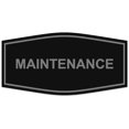 thumbnail image 1 of Signs ByLITA Fancy Maintenance Sign - Laser-Engraved Lettering | Durable ABS Plastic | Vibrant Colors | Powerful Foam Tape (Black / Silver) - Small, 1 of 2
