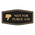 thumbnail image 1 of Signs ByLITA Fancy Not for Public Use Sign (Black Gold) - Large, 1 of 8