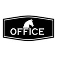 thumbnail image 1 of Signs ByLITA Fancy Office, Horses Plastic Sign (Black) - Large, 1 of 6