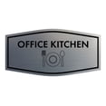 thumbnail image 1 of Signs ByLITA Fancy Office Kitchen Vector Sign - Kitchen Signs | Durable Material | Easy Installation Sign (Brushed Silver) - Small, 1 of 7