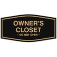 thumbnail image 1 of Signs ByLITA Fancy Owner's closet Sign - Laser-Engraved Lettering | Durable ABS Plastic | Vibrant Colors | Powerful Foam Tape Sign (Black Gold) - Medium, 1 of 1