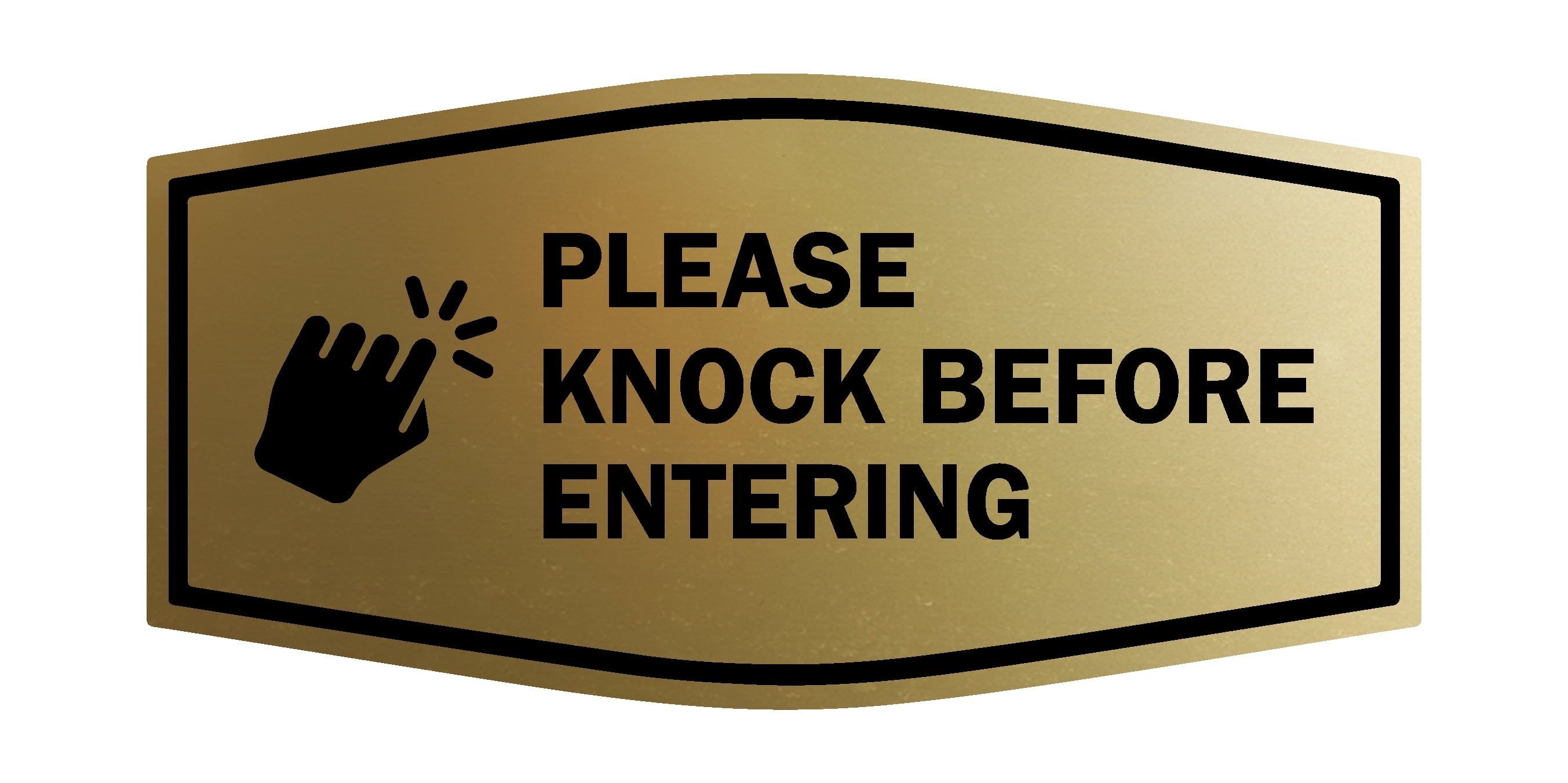 Signs ByLITA Fancy Please Knock Before Entering (Hand Vector) Office ...