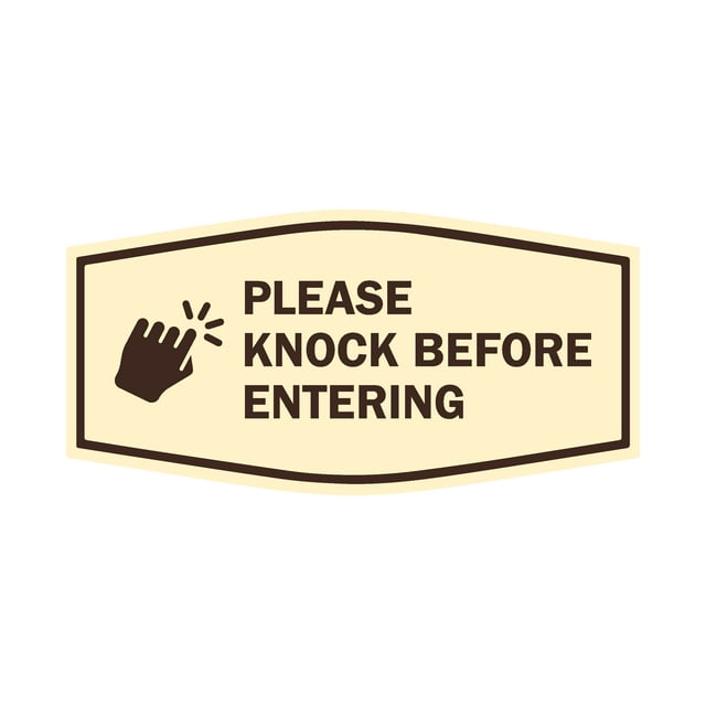 Signs ByLITA Fancy Please Knock Before Entering (Hand Vector) Office ...