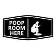 thumbnail image 1 of Signs ByLITA Fancy Poop Room Here Sign (Black) - Medium, 1 of 6