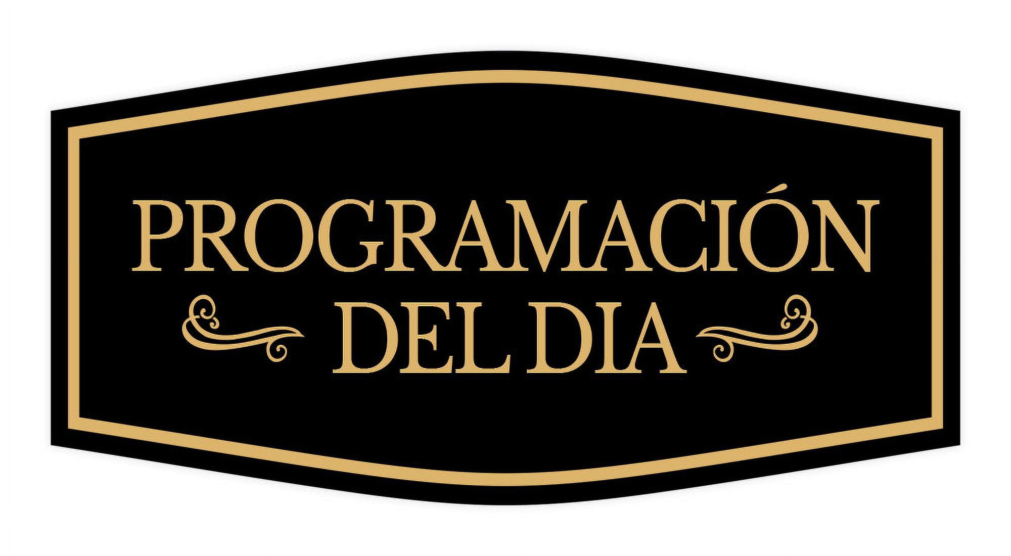 Signs ByLITA Fancy Programacion del Dia Easy Installation | Classroom ...
