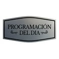 thumbnail image 1 of Signs ByLITA Fancy Programacion del Dia Easy Installation | Classroom Decor | School Markers And Decorations | Students and Teachers Sign (Brushed Silver) - Small, 1 of 9
