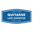 thumbnail image 1 of Signs ByLITA Fancy Quitarse los Zapatos Sign (Blue) - Medium, 1 of 8