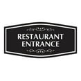 thumbnail image 1 of Signs ByLITA Fancy Restaurant Entrance Sign (Black) - Large, 1 of 8