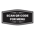 thumbnail image 1 of Signs ByLITA Fancy Scan QR Code For Menu Sign (Black) - Large, 1 of 8