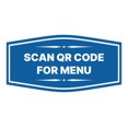 thumbnail image 1 of Signs ByLITA Fancy Scan QR Code For Menu Sign (Blue) - Small, 1 of 8