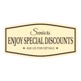 thumbnail image 1 of Signs ByLITA Fancy Seniors Enjoy Special Discounts. Ask Us for Details Easy Installation | Durable Construction | Barbers | Grooming and Styling | Hair Sign (Ivory/Dark Brown) - Small, 1 of 9