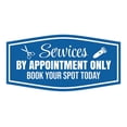 thumbnail image 1 of Signs ByLITA Fancy Services by Appointment Only. Book Your Spot Today Easy Installation | Durable Construction | Barbers | Grooming and Styling | Hair Sign (Blue) - Small, 1 of 9