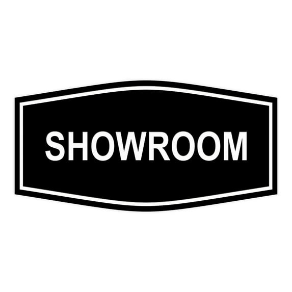 Signs ByLITA Fancy Showroom Sign(Black) - Medium