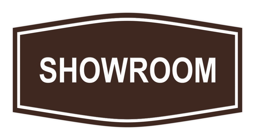 Signs ByLITA Fancy Showroom Sign(Dark Brown) - Large - Walmart.com