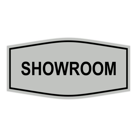 Signs ByLITA Fancy Showroom Sign(Lt Gray) - Small