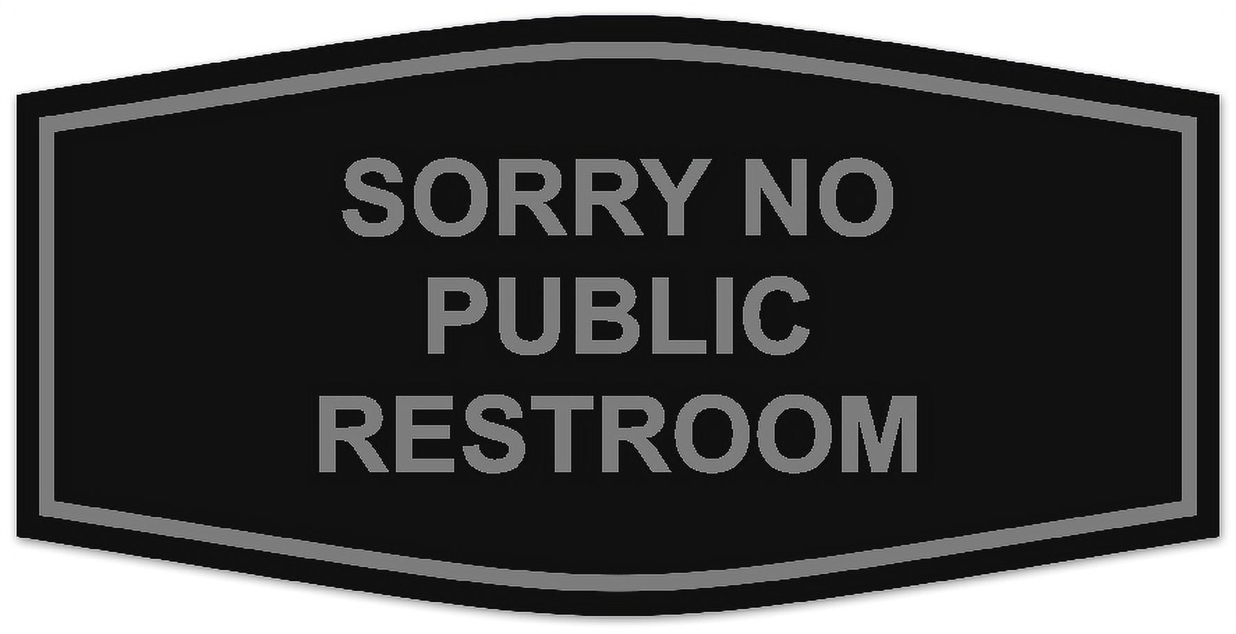 Signs ByLITA Portrait Round Restrooms Left Arrow Sign With - View #6