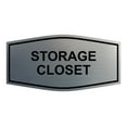 thumbnail image 1 of Signs ByLITA Fancy Storage Closet Sign (Brushed Silver) - Large, 1 of 5
