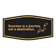 thumbnail image 1 of Signs ByLITA Fancy Success is a Journey, Not a Destination Sign (Black Gold) - Medium, 1 of 6