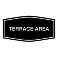 thumbnail image 1 of Signs ByLITA Fancy Terrace Area Sign (Black / Silver) - Large, 1 of 5