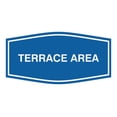 thumbnail image 1 of Signs ByLITA Fancy Terrace Area Sign (Blue) - Medium, 1 of 5