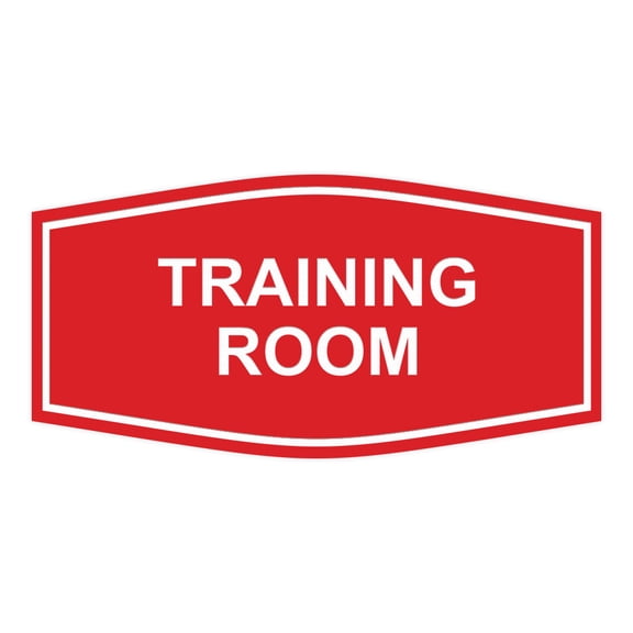 Signs ByLITA Fancy Training Room Sign (Red) - Small