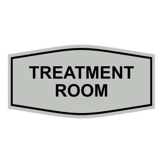 Signs ByLITA Fancy Treatment Room Sign (Lt Gray) - Large