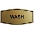 thumbnail image 1 of Signs ByLITA Fancy Wash Sign - Laser-Engraved Lettering | Durable ABS Plastic | Vibrant Colors | Powerful Foam Tape (Brushed Gold) - Medium, 1 of 3