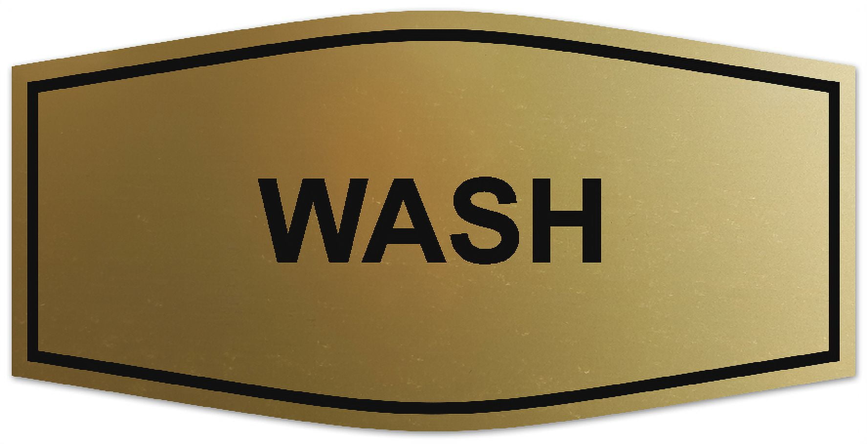 Signs ByLITA Fancy Wash Sign - Laser-Engraved Lettering | Durable ABS ...