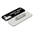 thumbnail image 1 of Signs ByLITA Front Desk Staff 1 x 3" Name Tag/Badge, Black, (3 Pack), 1 of 6