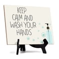 thumbnail image 1 of Signs ByLITA Keep Calm And Wash Your Hands, Hygiene Sign, 6" x 8" (White), 1 of 3