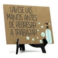 thumbnail image 1 of Signs ByLITA Lavese Las Manos Antes De Regresar A Trabajar, Hygiene Sign, 6" x 8" (Tan), 1 of 3