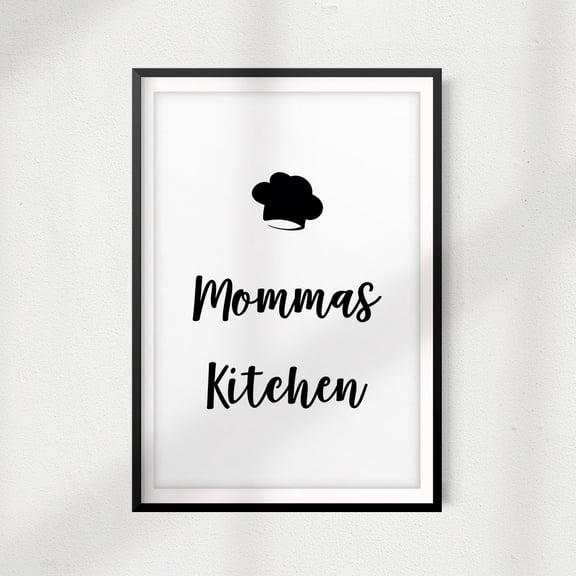 Signs ByLITA Mammas Kitchen 5" x 7" UNFRAMED Print Kitchen Décor, Quote Wall Art