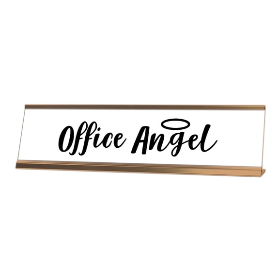 Signs ByLITA Office Angel Desk Sign, novelty nameplate (2 x 8")