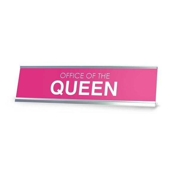 Signs ByLITA Office of the Queen Novelty Desk Sign