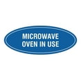 thumbnail image 1 of Signs ByLITA Oval Microwave Oven In Use Sign (Blue) - Large, 1 of 1