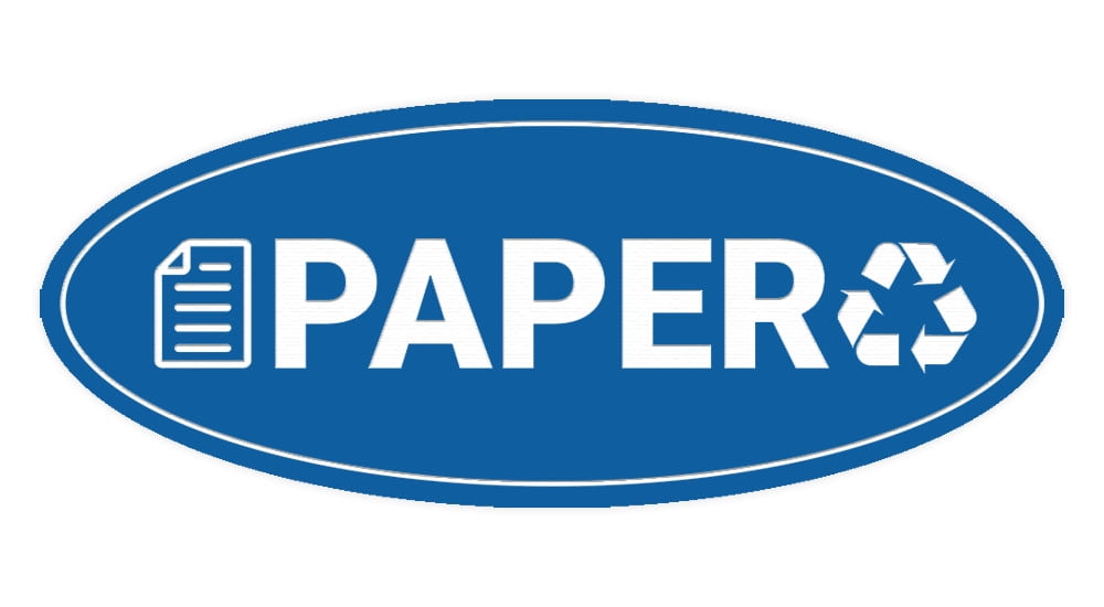 Signs ByLITA Oval Paper Sign - Laser-Engraved Lettering | Durable ABS ...