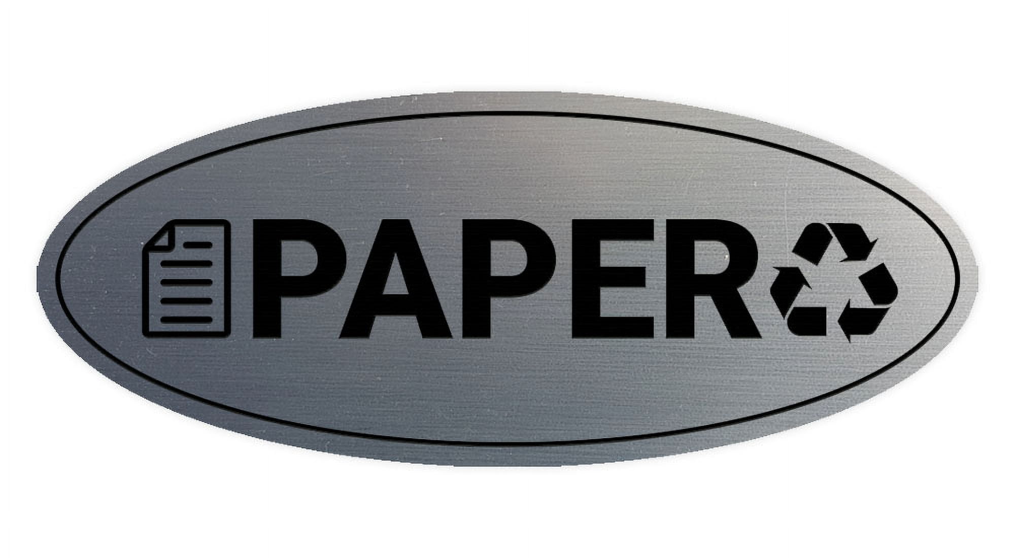 Signs ByLITA Oval Paper Sign - Laser-Engraved Lettering | Durable ABS ...