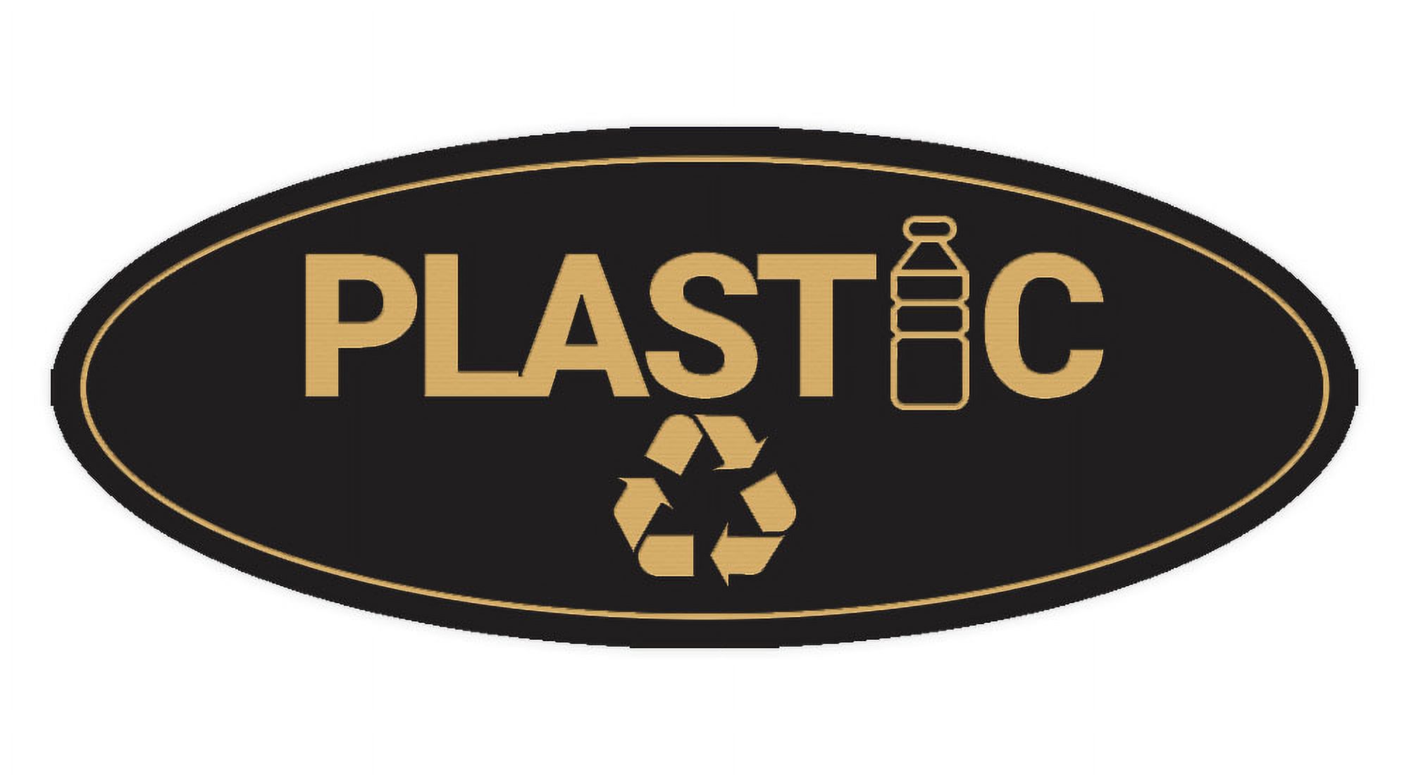 Signs ByLITA Oval Plastic Sign - Laser-Engraved Lettering | Durable ABS ...