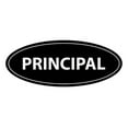 thumbnail image 1 of Signs ByLITA Oval Principal Sign (Black) - Medium 2.75x7", 1 of 1