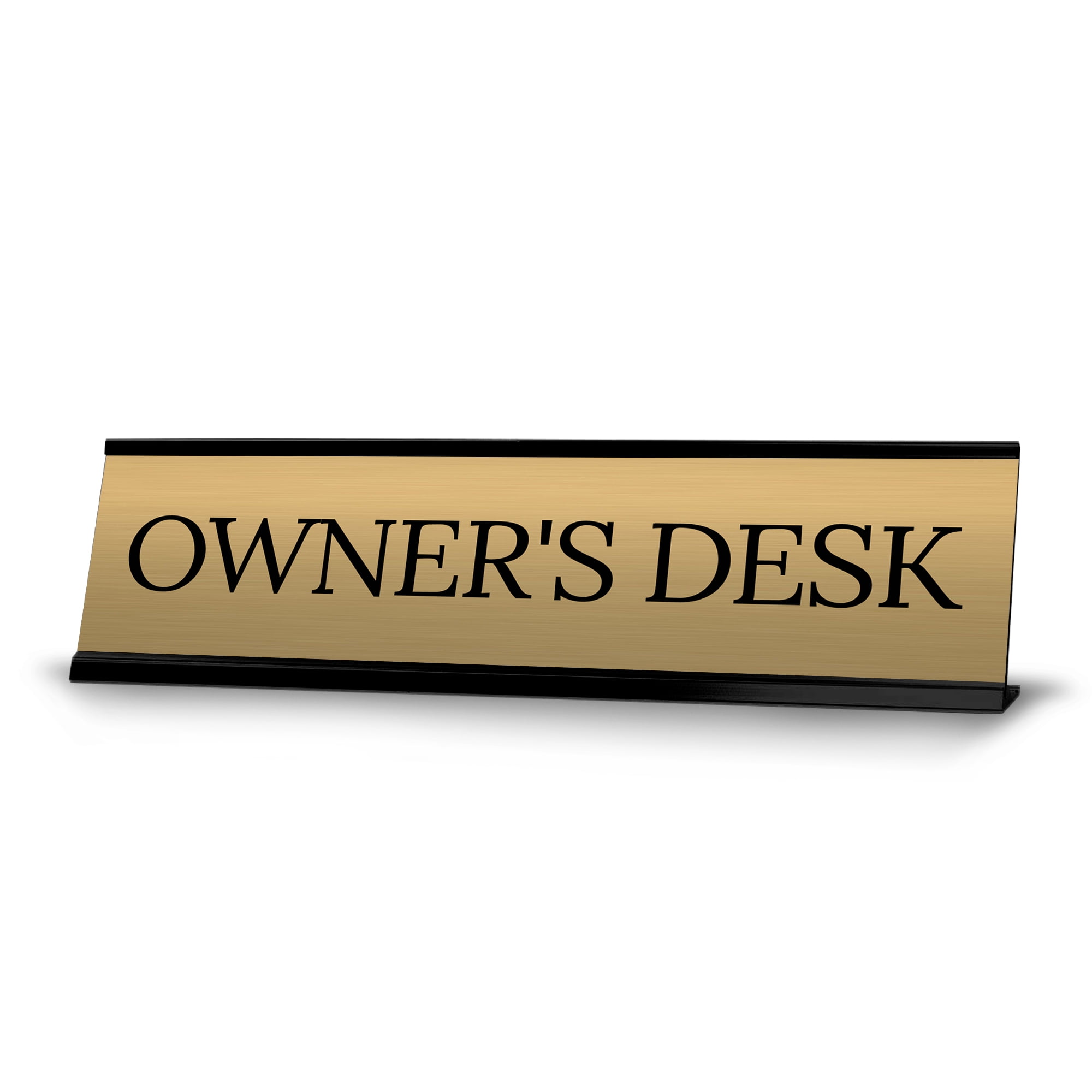 Signs ByLITA Owner's Desk Office Decoration Gift Black Frame Desk Sign ...