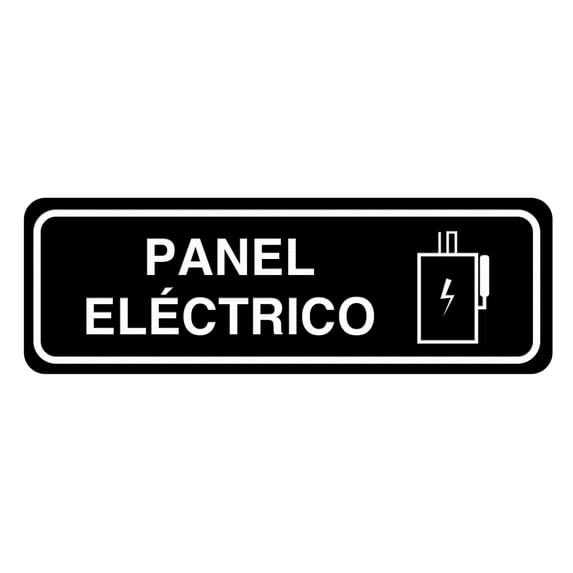 Signs ByLITA Panel Eléctrico Sign (Black) - Small