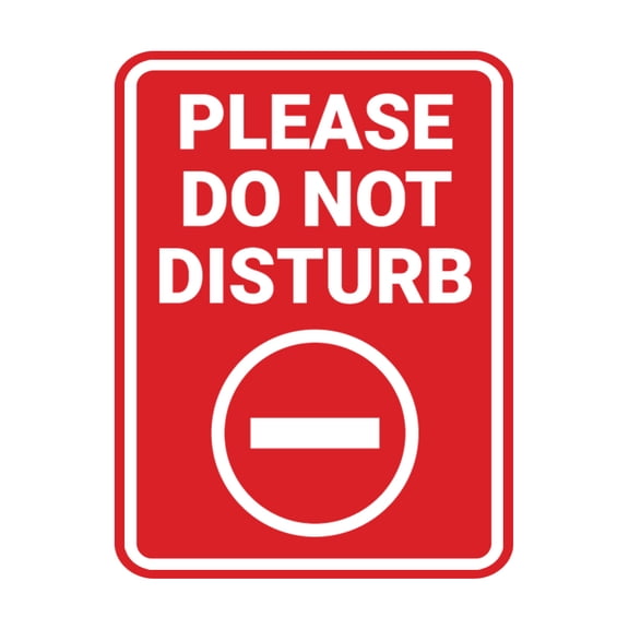 Signs ByLITA Please Do Not Disturb Plastic Sign