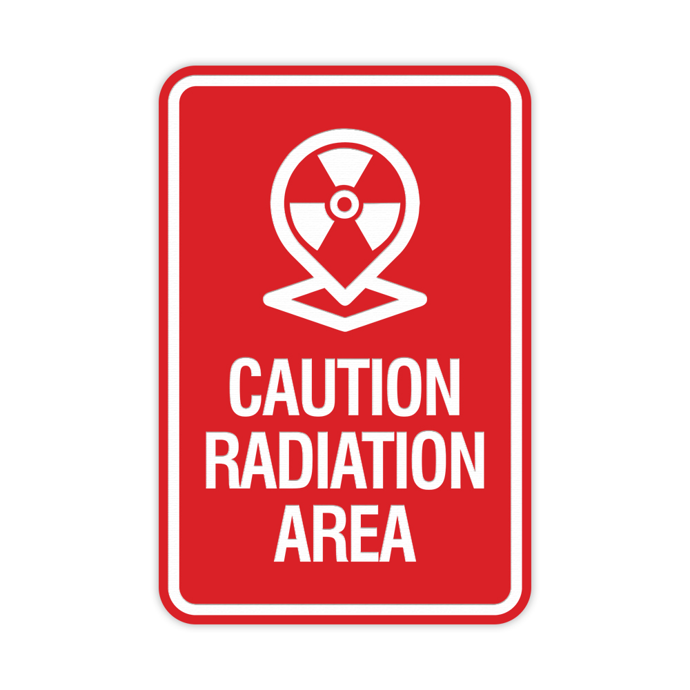 Traffic Signs - Caution Radiation Area Keep Out Sign 18 x 24 Aluminum ...