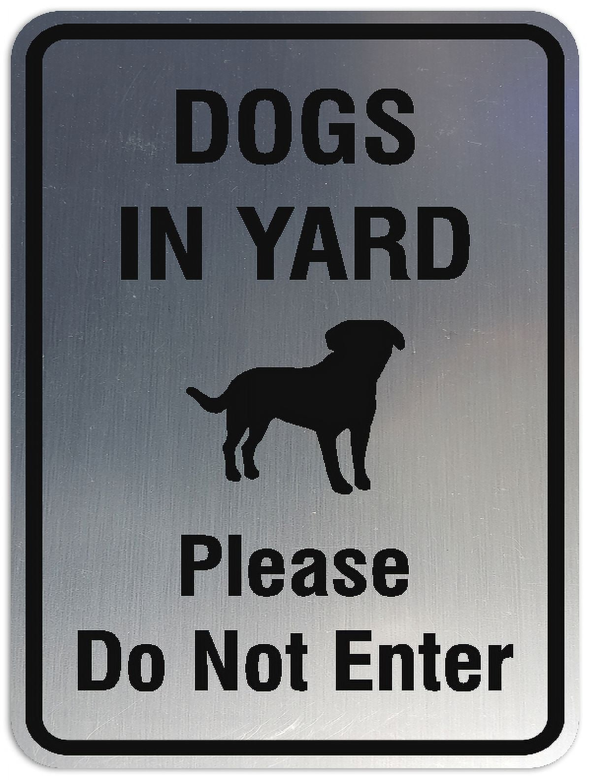 Signs ByLITA Portrait Round Dogs in yard please do not enter Sign ...