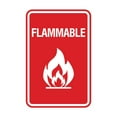 thumbnail image 1 of Signs ByLITA Portrait Round Flammable Sign (Red) - Medium, 1 of 5